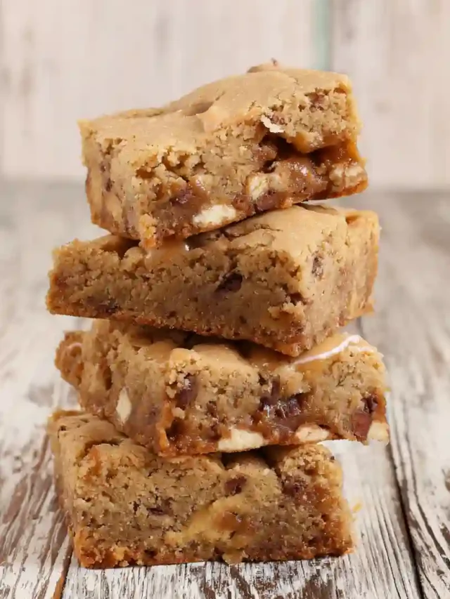 Easy Butterscotch Toffee Cookie Bars