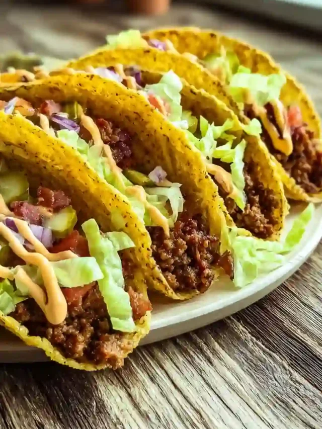 Easy Loaded Bacon Cheeseburger Tacos