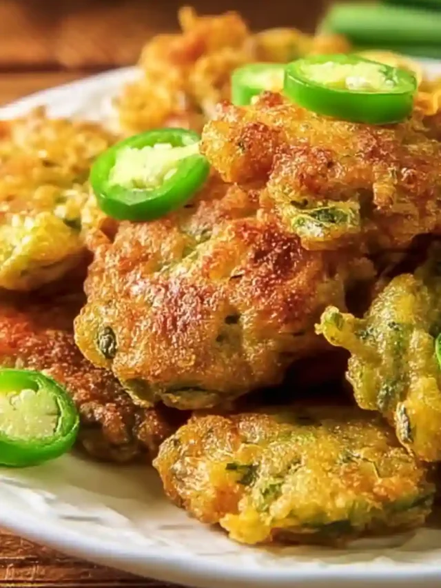 Okra and Green Tomato Fritters