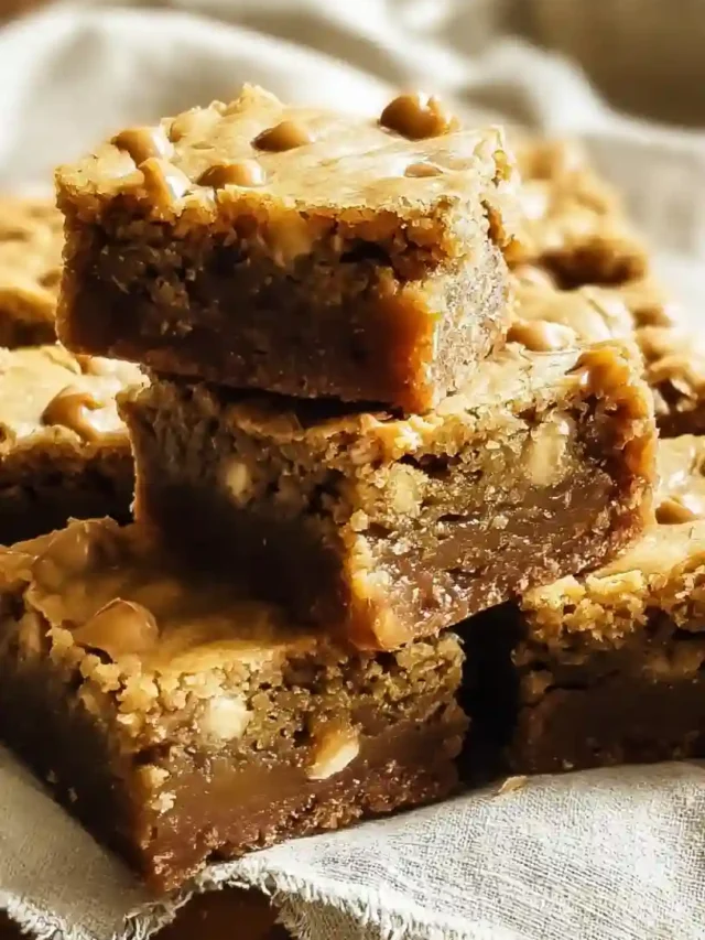Old Fashioned Butterscotch Toffee Cookie Bars