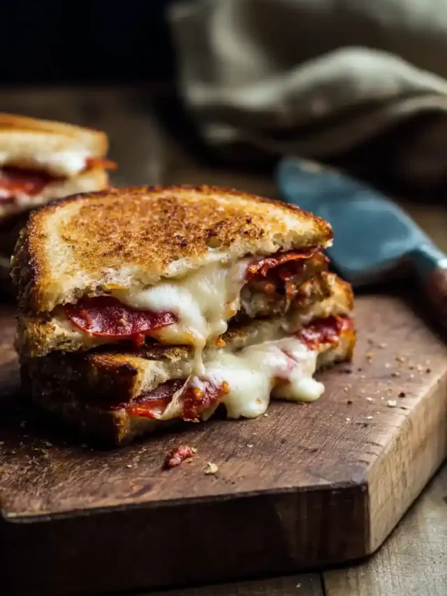 Pizza Grilled Cheese Sandwiches Recipe