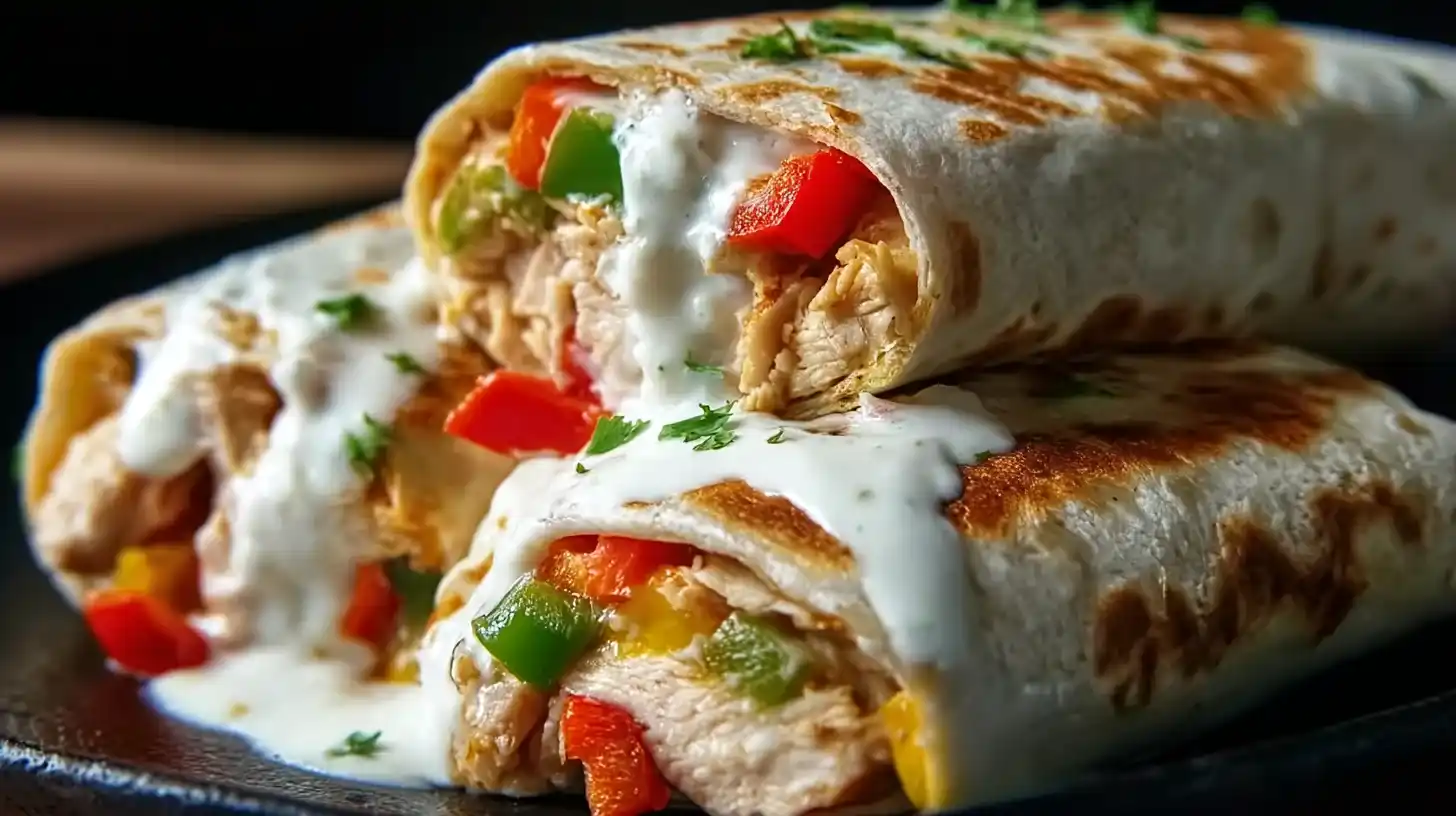 Easy Chicken Bell Pepper Ranch Burritos for Quick, Flavor