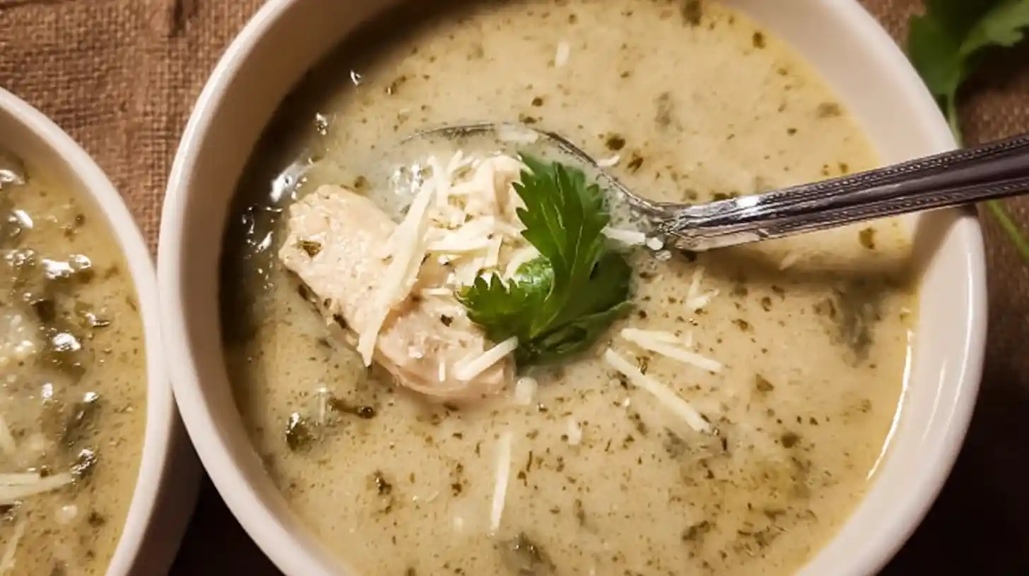 Easy Creamy Poblano Chicken Rellenos Soup – Bold & Comforting
