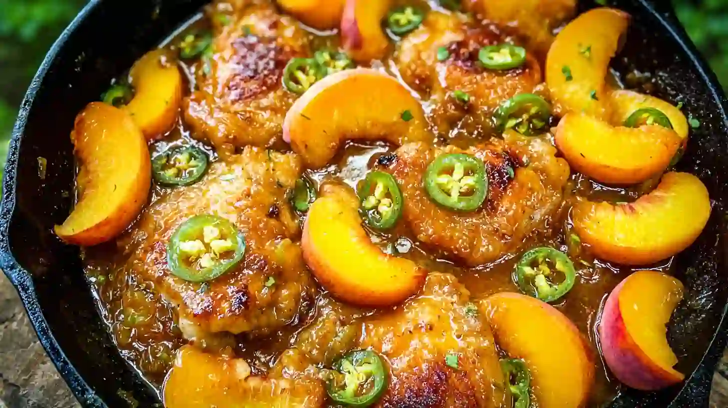 Easy Jalapeño Peach Chicken Recipe That’s Sweet, Spicy & Fast