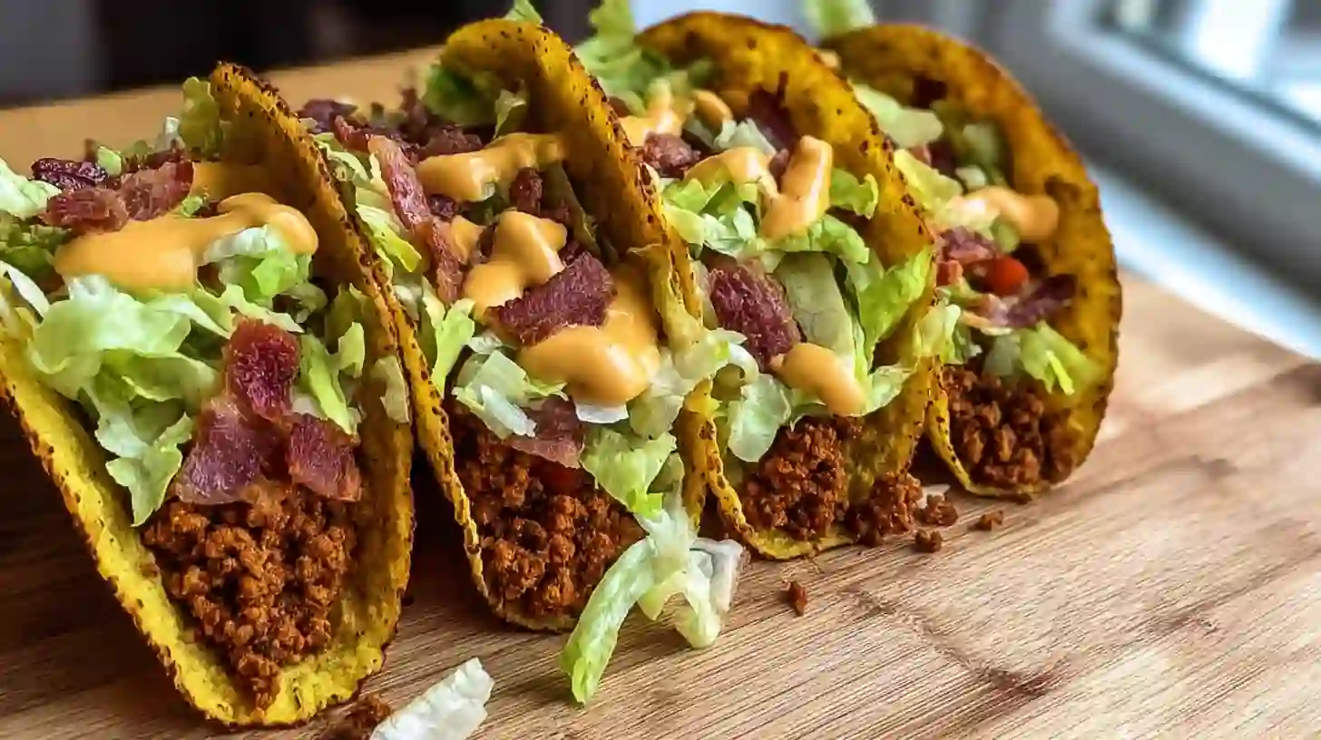 Easy Loaded Bacon Cheeseburger Tacos for Busy Nights