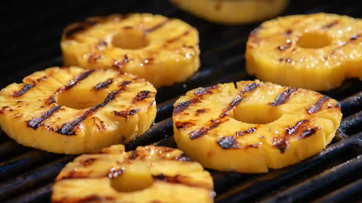hawaiian-huli-huli-grilled-pineapple-step Grilled pineapple for Hawaiian Huli Huli Chicken Stack – tropical grilling recipes for clean eating dinners