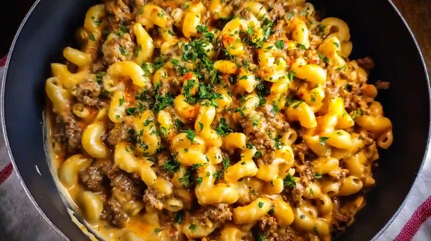 One Pot Cajun Beef and Cheddar Pasta – Bold, Creamy