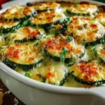 oven baked zucchini and cheese recipe for healthy family meals.easy healthy vegetable casserole