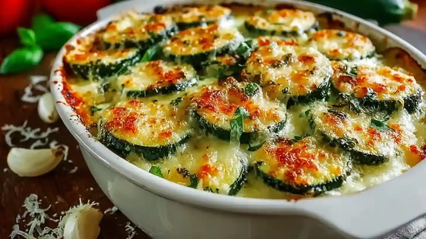 Oven Baked Zucchini and Cheese – Crispy, Cheesy