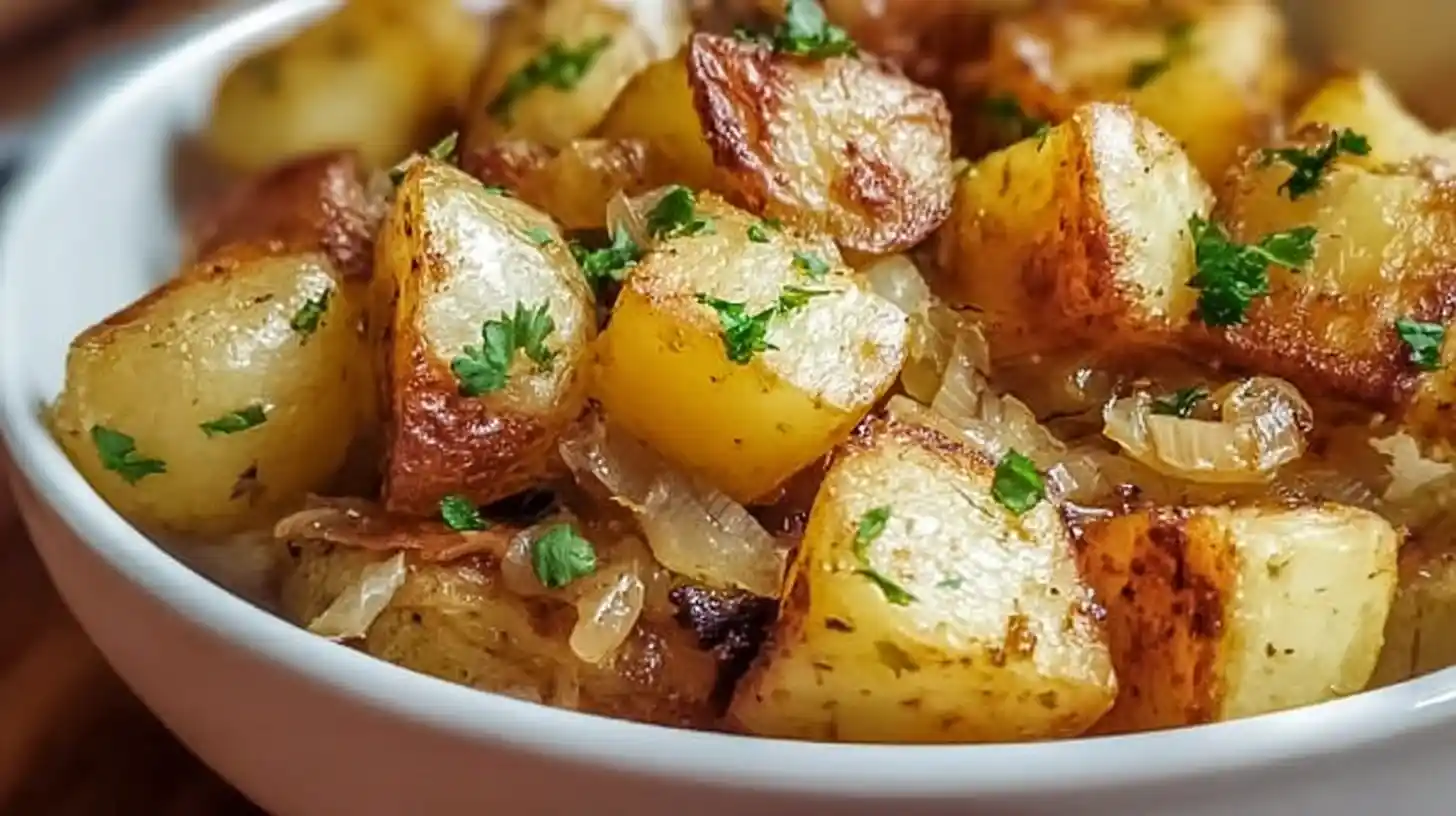 Oven Fried Potatoes and Onions Grandma Recipes – Crispy, Easy Comfort