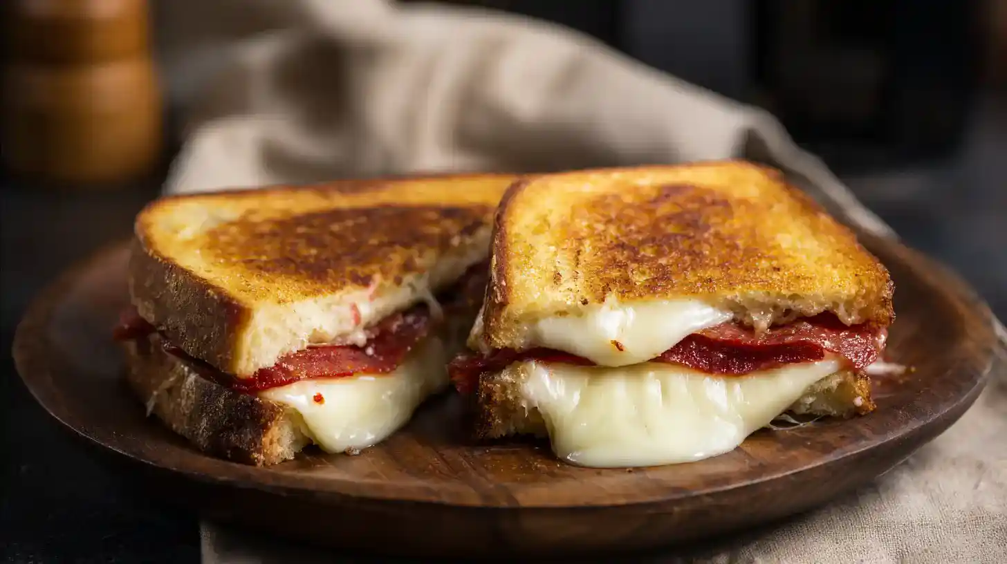 Pizza Grilled Cheese Sandwiches Recipe: Crispy, Cheesy