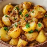 Serving Oven Fried Potatoes and Onions Grandma Recipes – Budget-Friendly Comfort Food