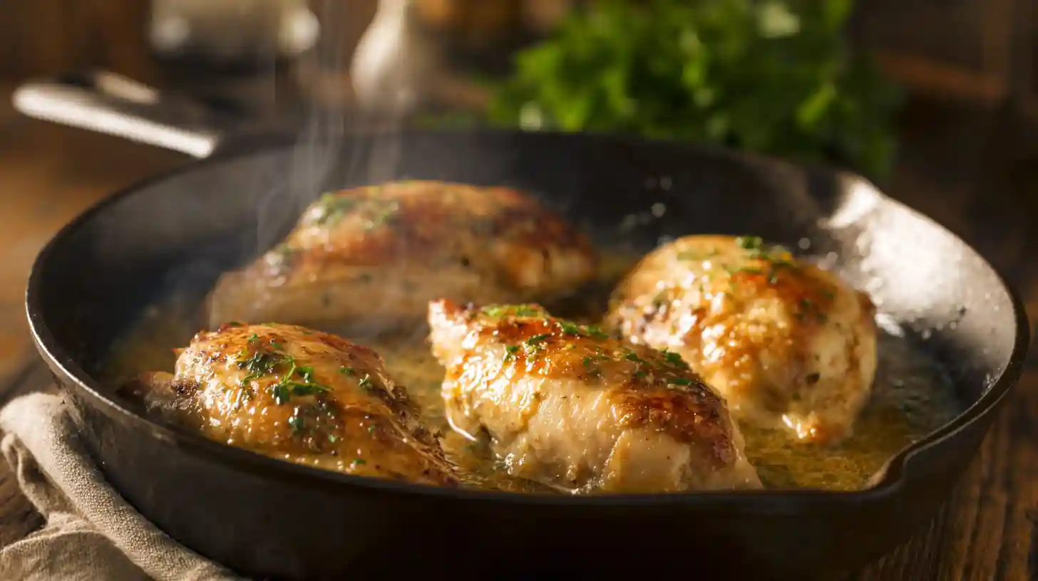 simmering-texas-roadhouse-chicken-skillet Simmering Texas Roadhouse Butter Chicken – easy restaurant-style chicken skillet dinner
