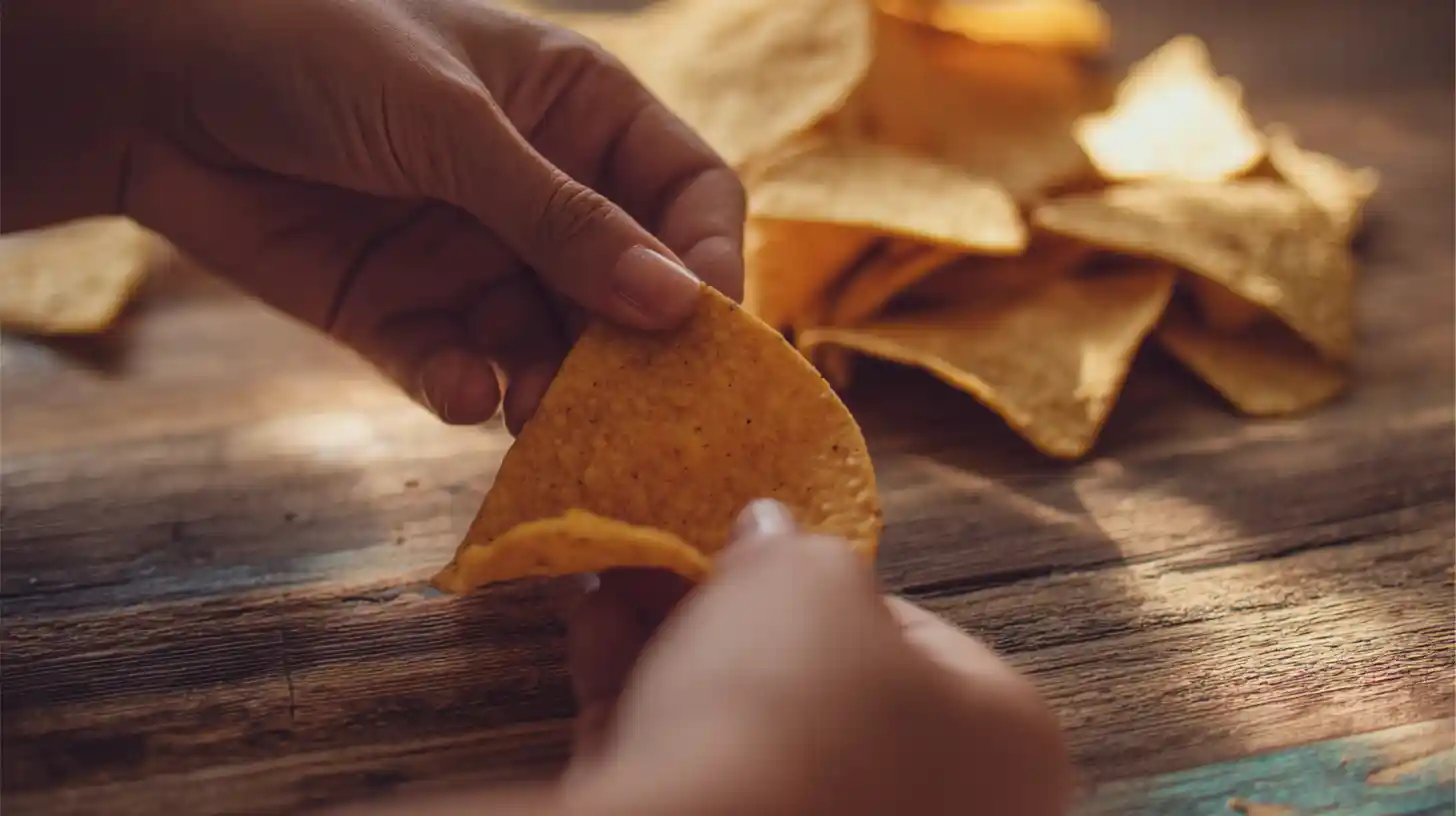 step3-prepping-doritos-pocket-party-snack Prepping Doritos for stuffing – Easy Cream Cheese Bacon Stuffed Doritos as a Budget-Friendly Party Appetizer