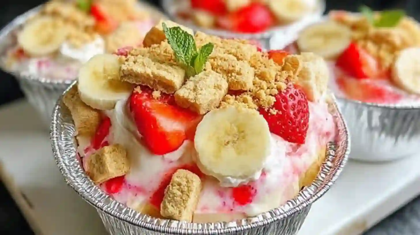 Strawberry Cheesecake Banana Pudding Recipe – No-Bake, Easy