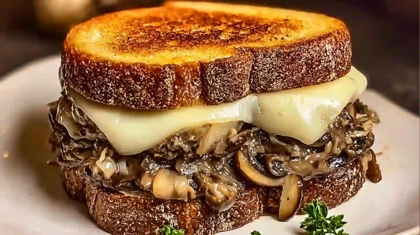 Swiss Mushroom Melt Delight – Cheesy, Easy, and Comforting