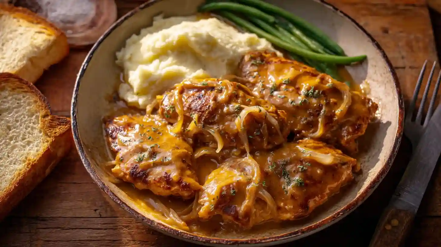 texas-roadhouse-butter-chicken-plated-serve Texas Roadhouse Butter Chicken Dinner – high-protein family meal idea with mashed potatoes