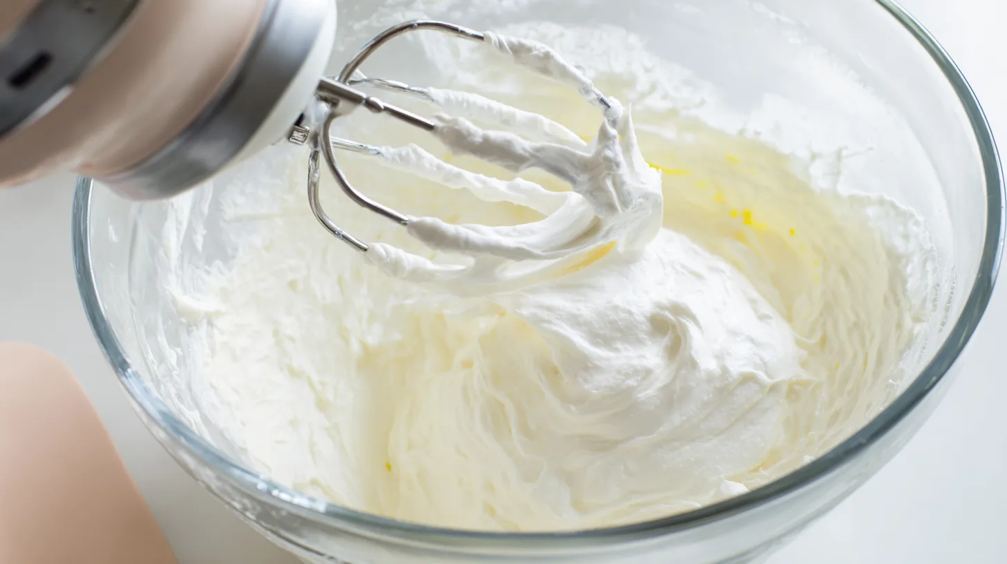 whip-cream-cheese-filling-parfait Whipping cream cheese filling for no bake lemon cheesecake parfait