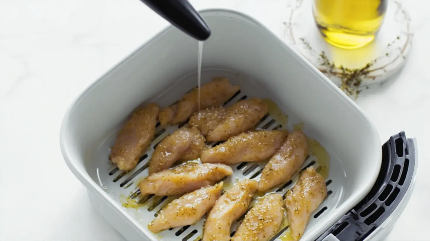 air-fryer-cracker-barrel-chicken-tenderloins-step3 Air Fryer Cracker Barrel Chicken Tenderloins cooking – easy air fryer recipes for beginners and healthy weeknight meals