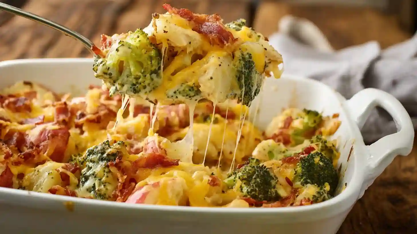 Baked Potato Chicken and Broccoli Casserole Easy Flavor Comfort
