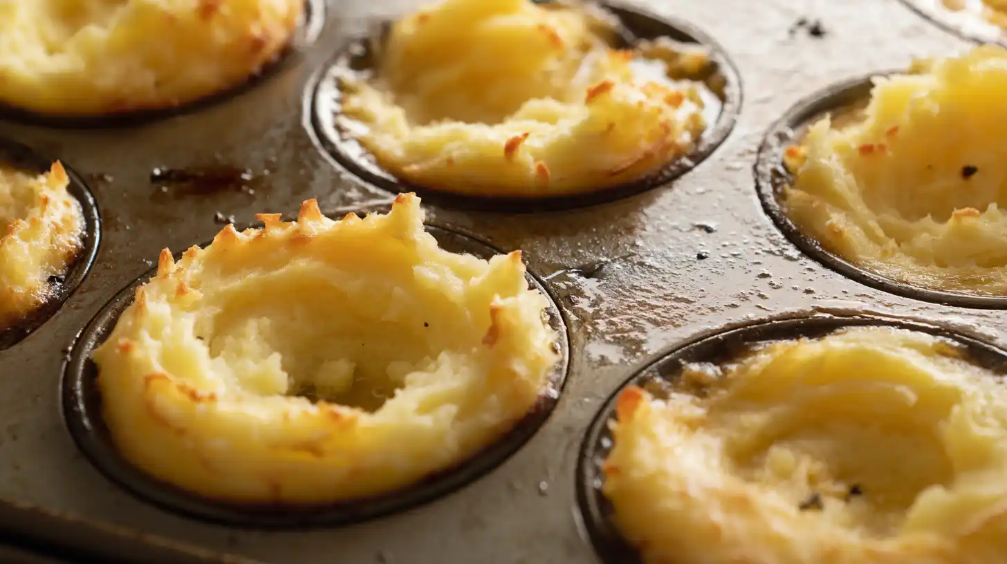 baking-or-frying-stuffed-potato-nests Baking or frying stuffed mashed potato nests recipe until golden and crispy, a high-protein potato recipe for quick and cheap meals