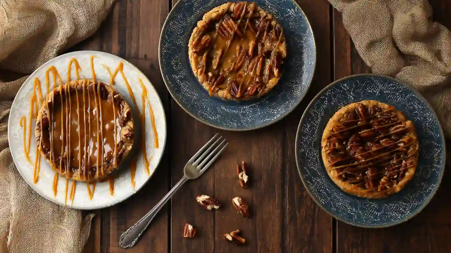 caramel-brownie-pie-recipe-variations caramel brownie pie variations with pretzel crust gluten-free and shortcut versions