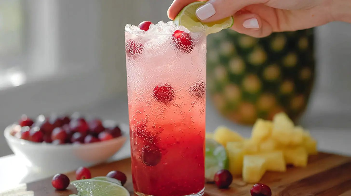 Cranberry Pineapple Fizz Recipe: Quick, Festive, and Non-Alcoholic