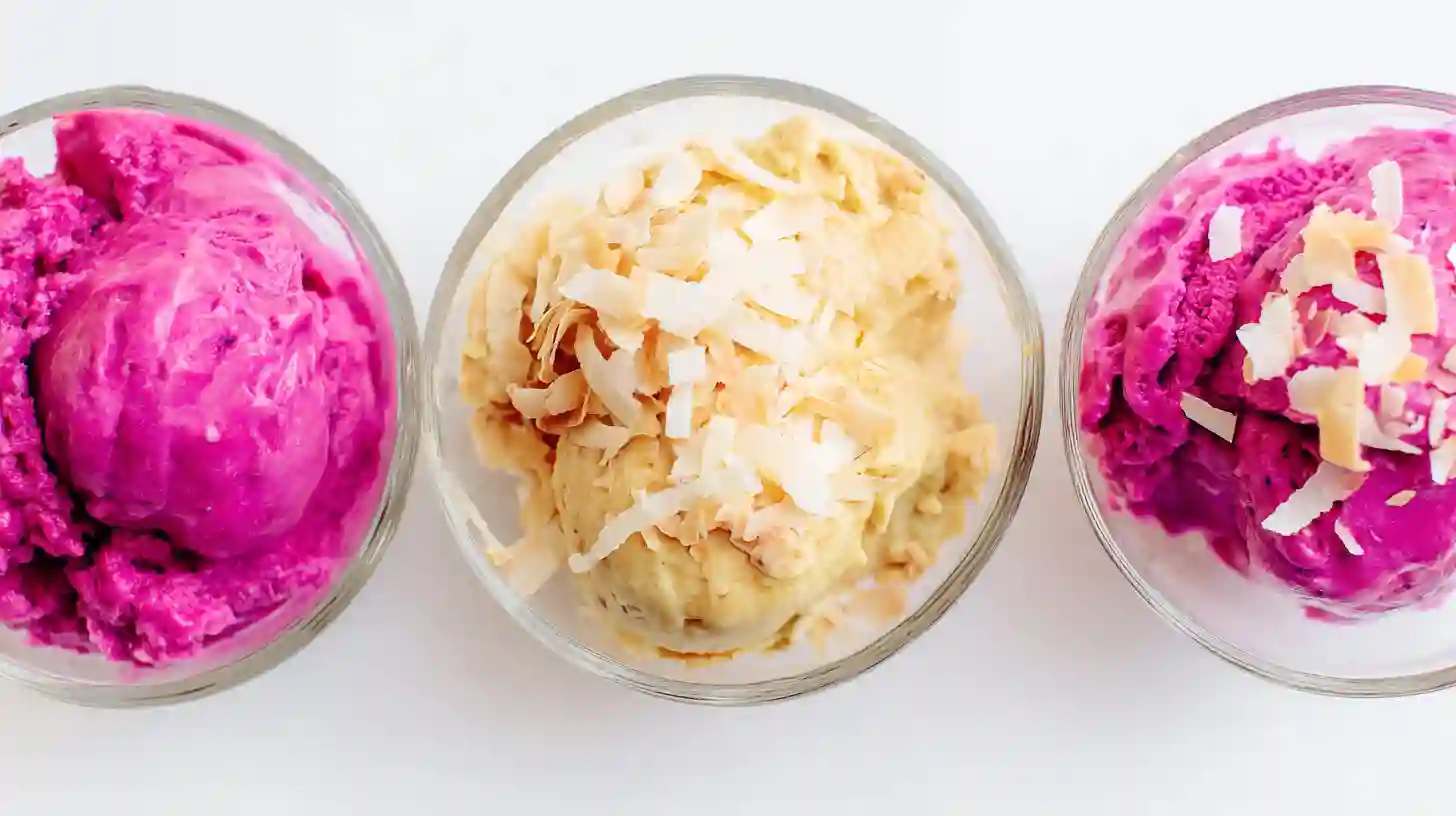 dragon-fruit-ice-cream-variations Recipe variations for dragon fruit ice cream homemade including no churn, vegan, and custard-base styles, part of healthy homemade ice cream recipes