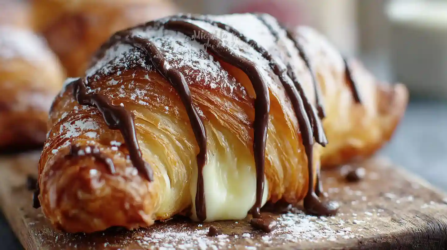 Dunkin Donuts Boston Cream Croissant Loaf Recipe Rich & Easy