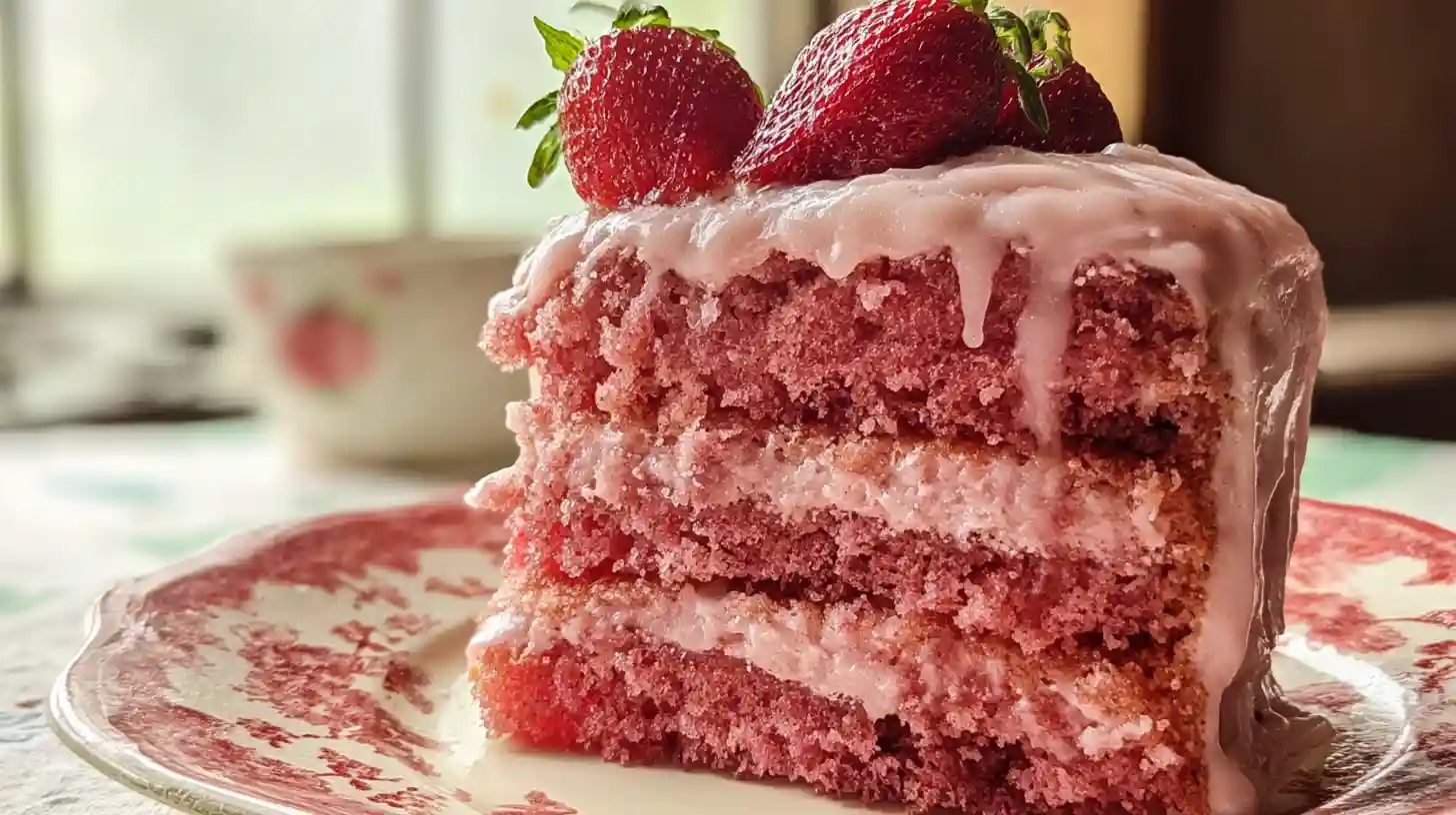 Easy Strawberry Honey Bun Cake Moist, Sweet, and Family-Friendly