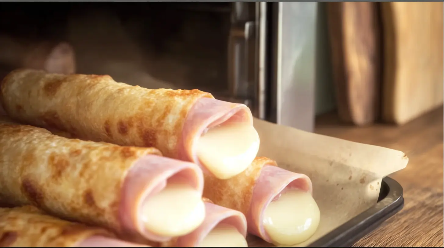 golden-baked-ham-cheese-mozzarella-sticks-step-4 Golden baked ham cheese mozzarella sticks fresh from oven – best baked appetizers, quick and cheap meals, easy dinner recipes for families.