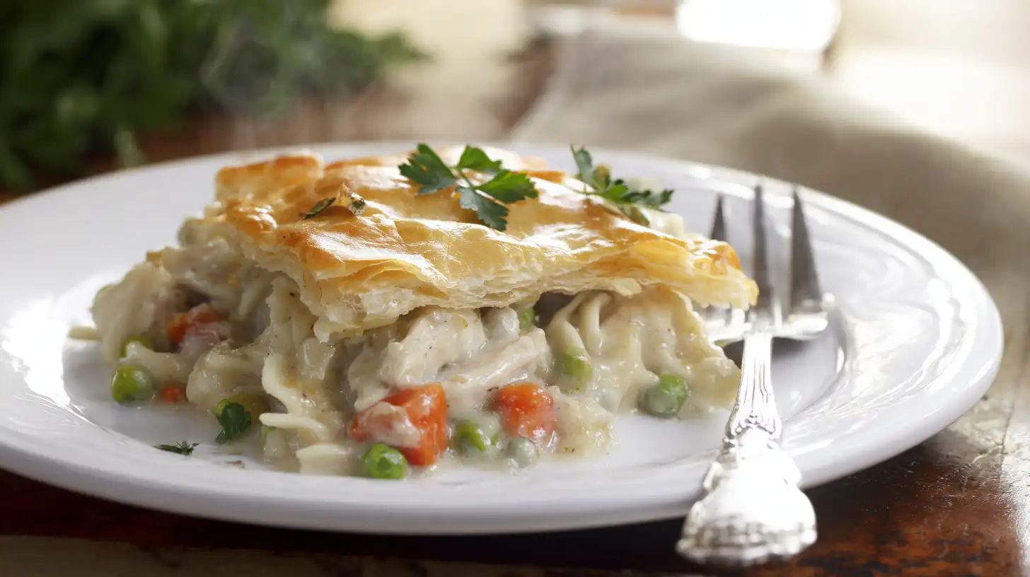 Healthy Chicken Pot Pie Pasta Creamy Comfort in Every Bite