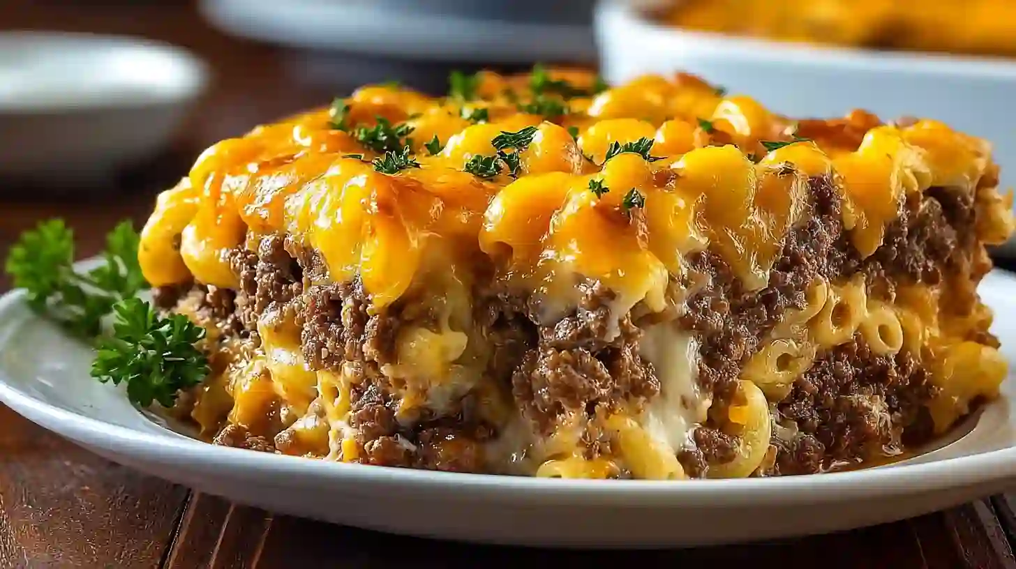 Meatloaf and Cheddar Shells Casserole Recipe Budget Dinner