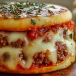 Old School Pizza Burgers – classic comfort food recipe with melted cheese, budget-friendly weeknight dinners