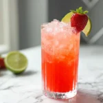 Refreshing Strawberry Dirty Sprite Recipe – fizzy strawberry soda with lime and fresh strawberries