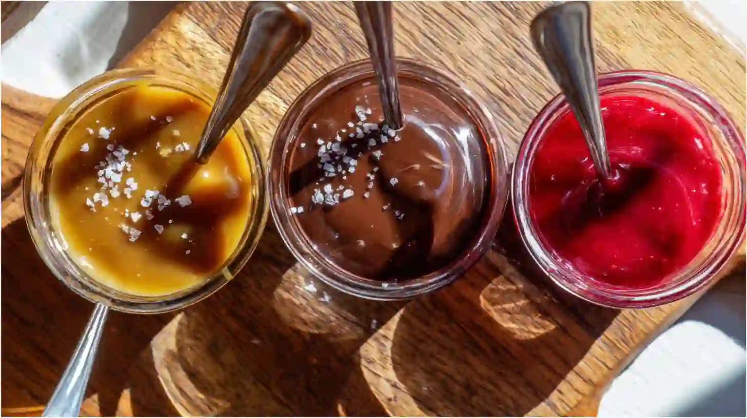 sauce-ideas-for-dairy-milk-caramel-cookie-cups Salted caramel drizzle, glossy chocolate ganache, and vibrant raspberry coulis – perfect sauces to pair with Dairy Milk Caramel Cookie Cups