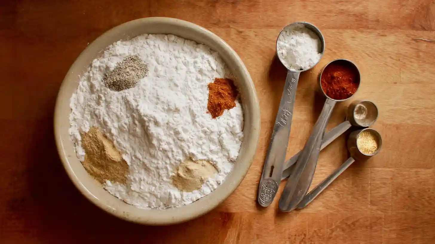 seasoned-flour-mix-country-fried-pork-chops-step2 seasoned flour mix for country fried pork chops – budget-friendly skillet dinner recipe step