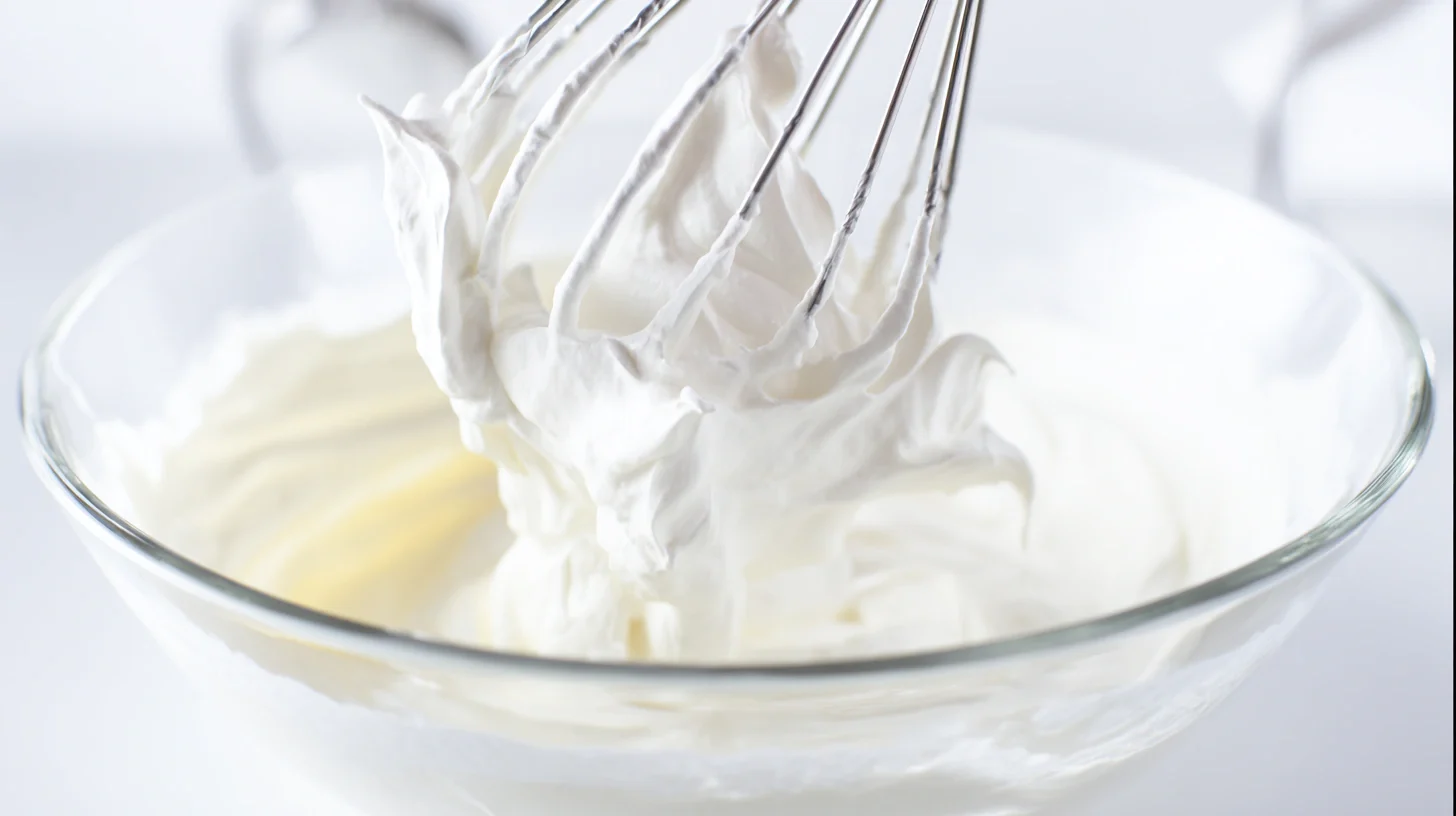 step-2-whipping-cream-ice-cream-homemade Whipping cream for dragon fruit ice cream homemade, an essential step in healthy homemade ice cream recipes