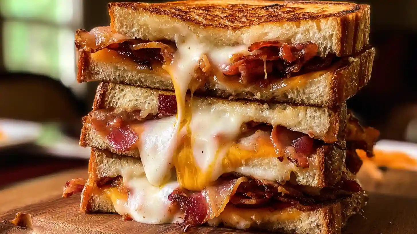 Triple Cheese Bacon Ranch Melt Recipe:Family Favorite