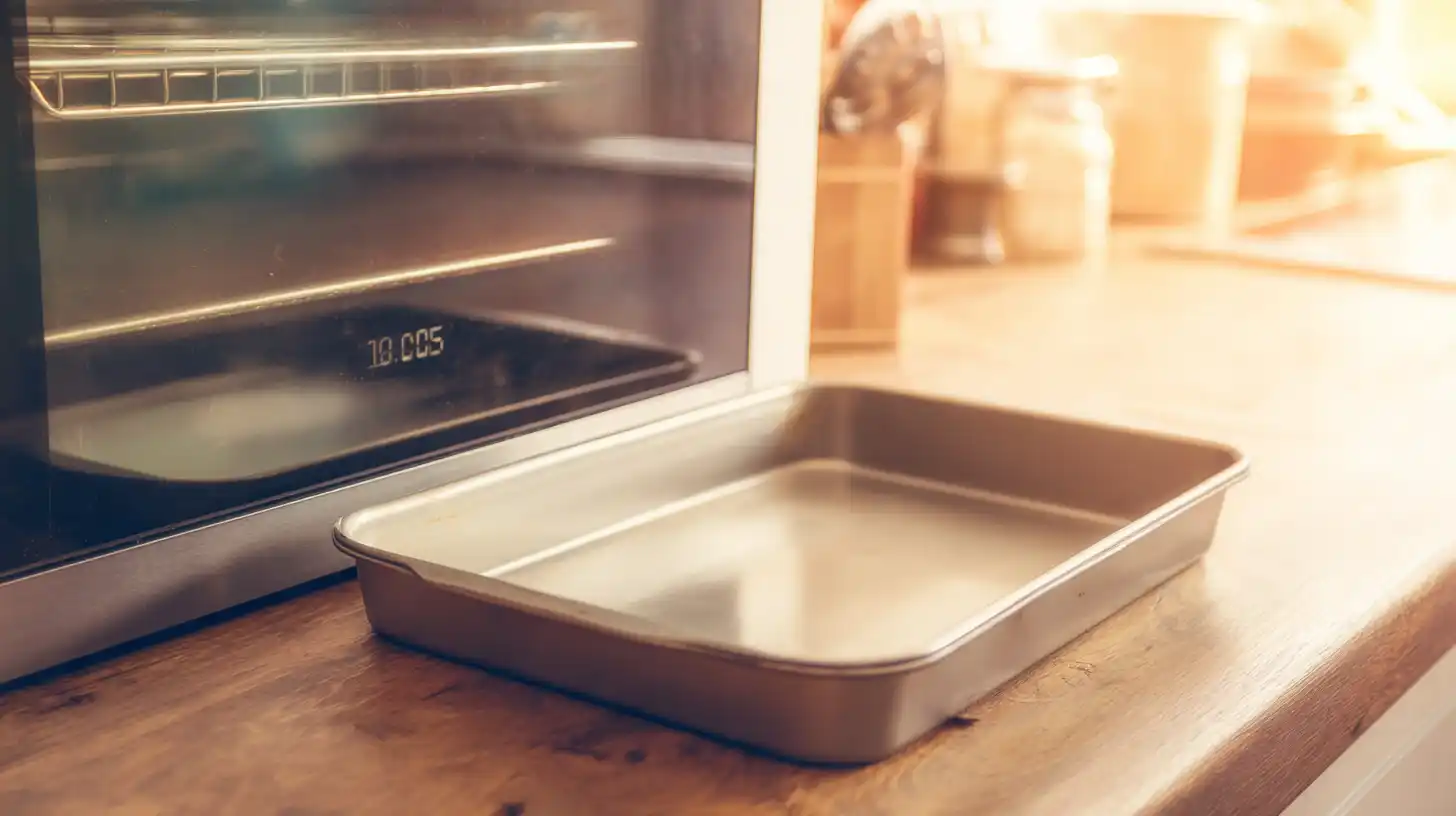 triple-cheese-bacon-ranch-melt-step-1-preheat-empty-tray Preheating oven to 375°F for Triple Cheese Bacon Ranch Melt – clean tray ready for simple cheesy recipe