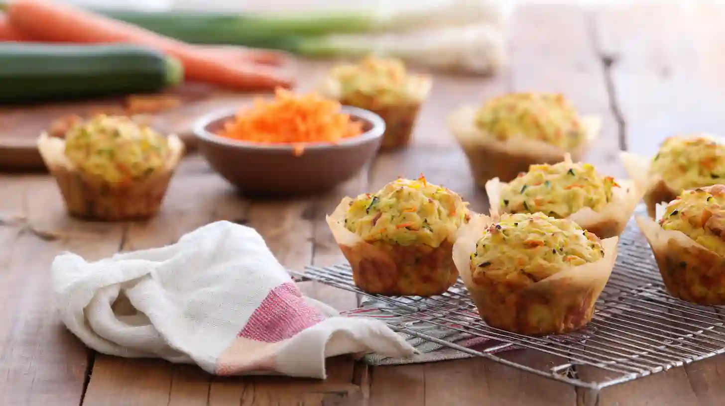 Zucchini Potato Carrot and Cheese Muffins – Easy Veggie Snack Win