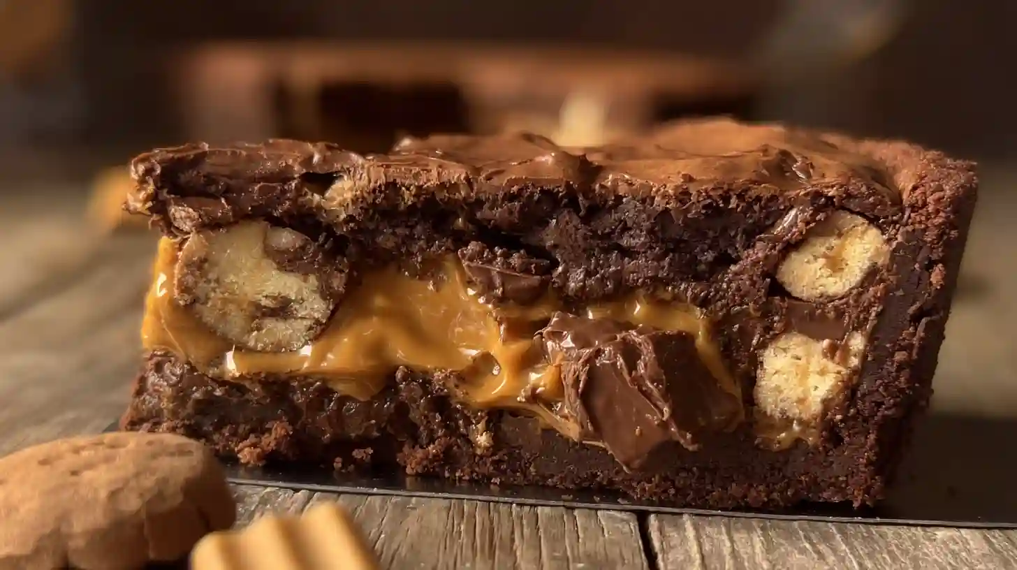 Biscoff Bueno Chocolate Cookie Pie Gooey Layers of Comfort