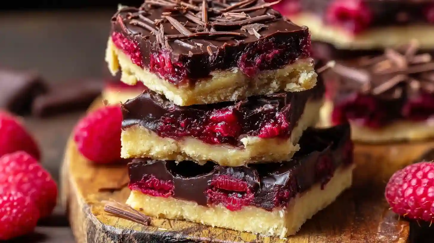 Best Dark Chocolate Raspberry Pie Bars Rich & Easy Dessert
