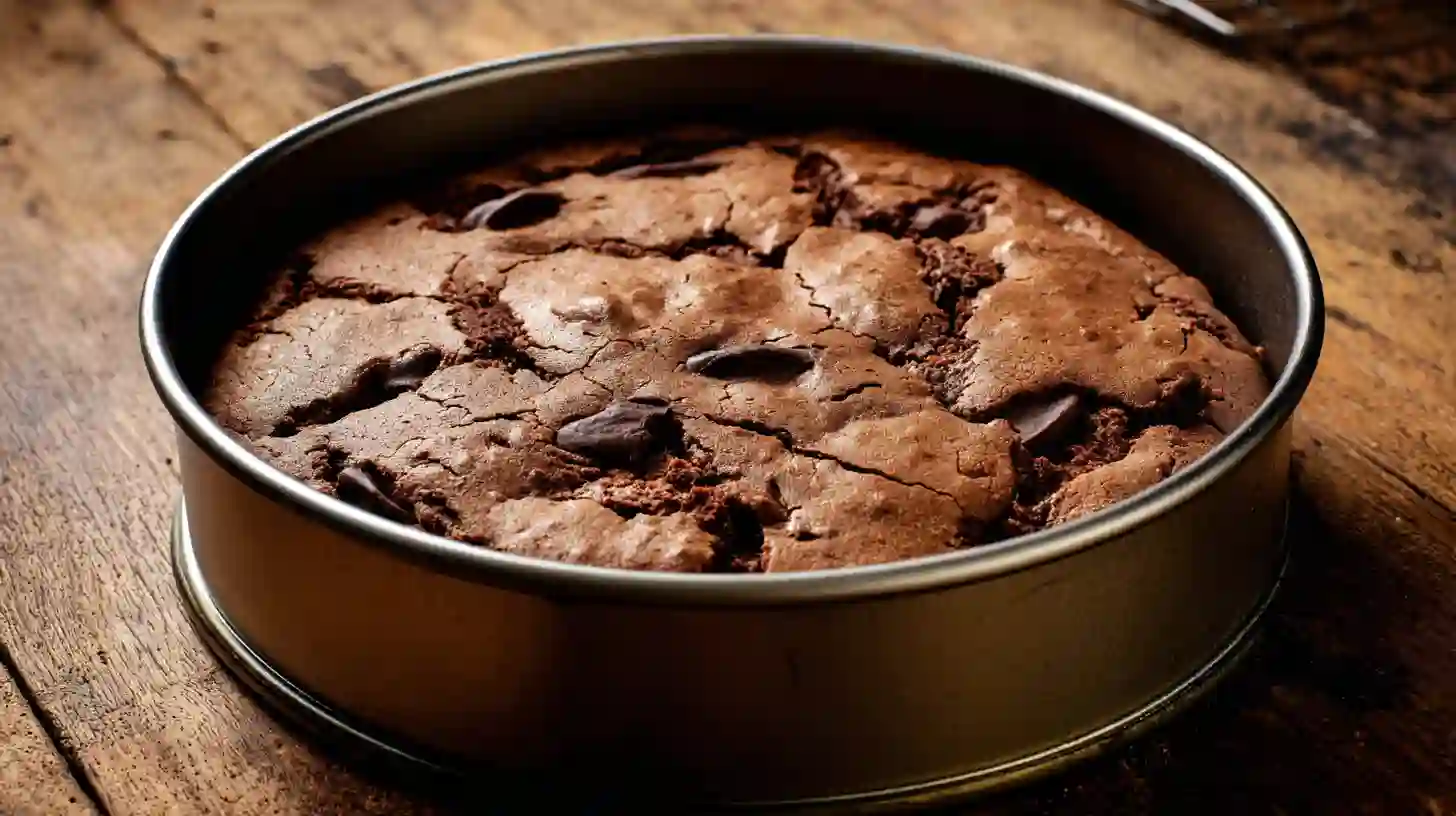 biscoff-bueno-cookie-pie-step5-bake Baking Biscoff Bueno Chocolate Cookie Pie – golden brown crust for high-calorie chocolate desserts for celebrations