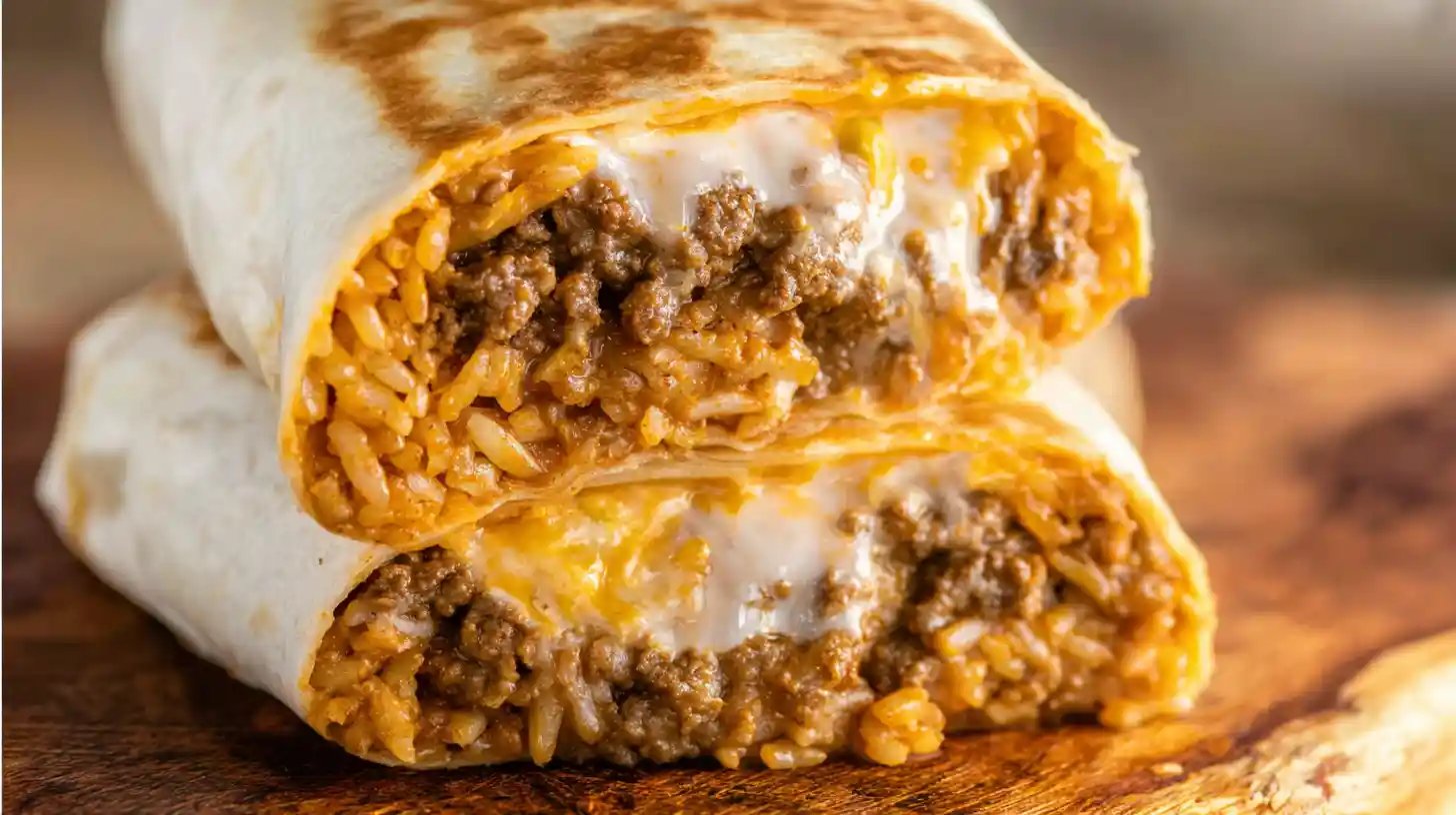 Cheesy Taco Bell Quesarito recipe, copycat Taco Bell recipes, easy Mexican dinner ideas