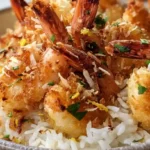 Coconut Crisp Shrimp with Springy Rice – quick family seafood meals