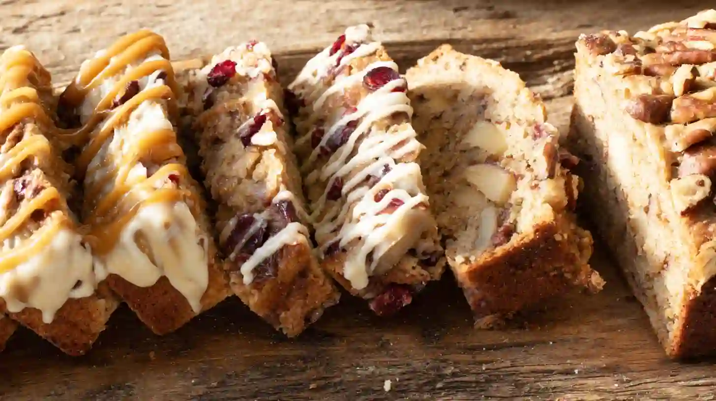 easy-apple-pie-bread-recipe-flavor-variations Easy Apple Pie Bread Recipe variations – caramel drizzle, cranberry apple bread, pecan streusel topping, homemade apple pie bread with glaze, and gluten-free lightened-up version for quick breakfast bread recipes and homemade holiday baking ideas