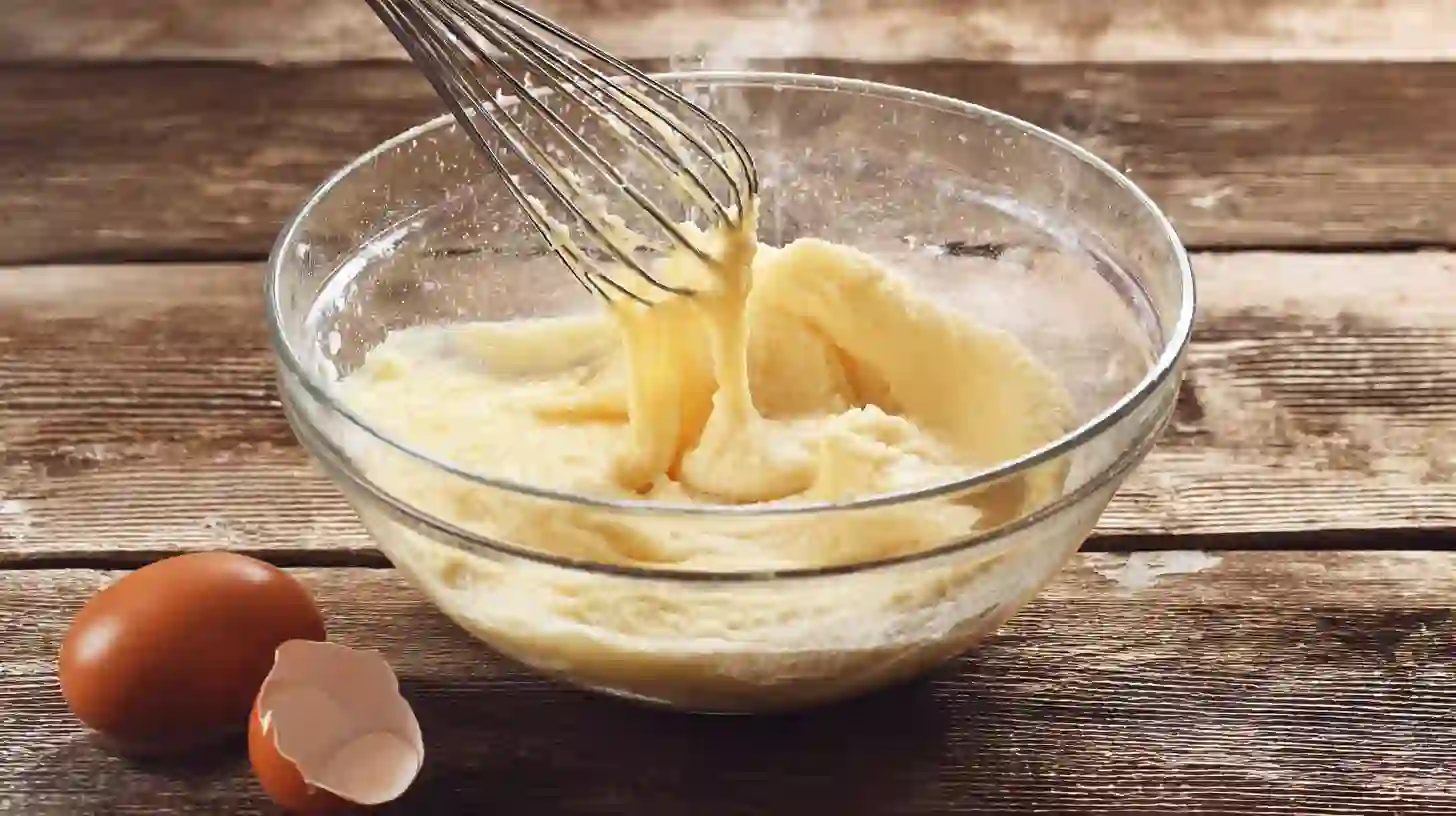 easy-apple-pie-bread-step-2-mix-base Easy Apple Pie Bread Recipe step 2 – mixing butter, sugar, eggs, and vanilla for moist apple bread and easy fall dessert recipes