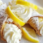 Easy creamy lemon meringue cannoli – best lemon dessert ideas, homemade cannoli recipe