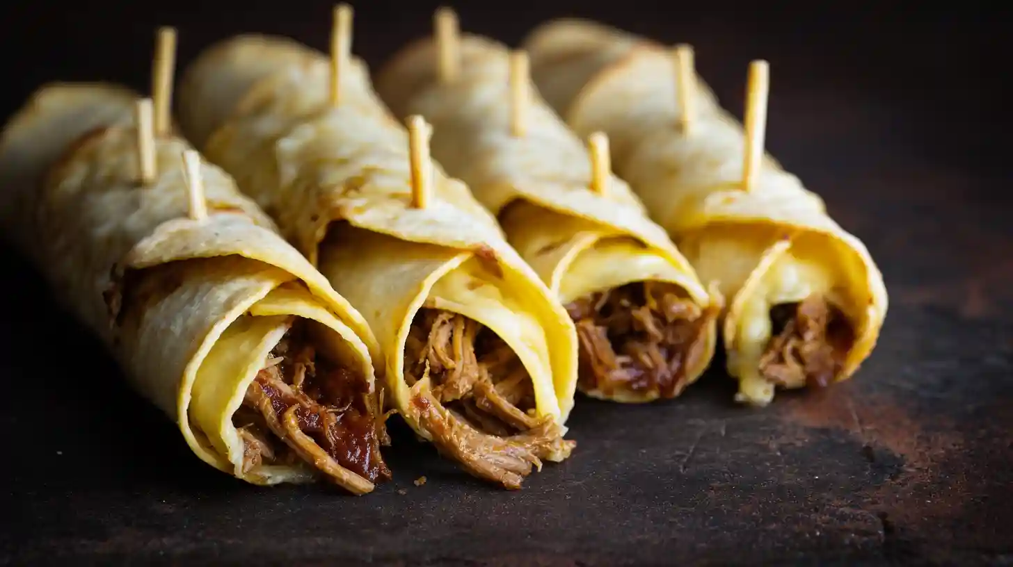 fill-roll-beef-taquitos-step3 Filling and rolling corn tortillas with shredded beef and melted cheese for Crispy Beef Taquitos – family-friendly beef snacks, Mexican meal kits delivery